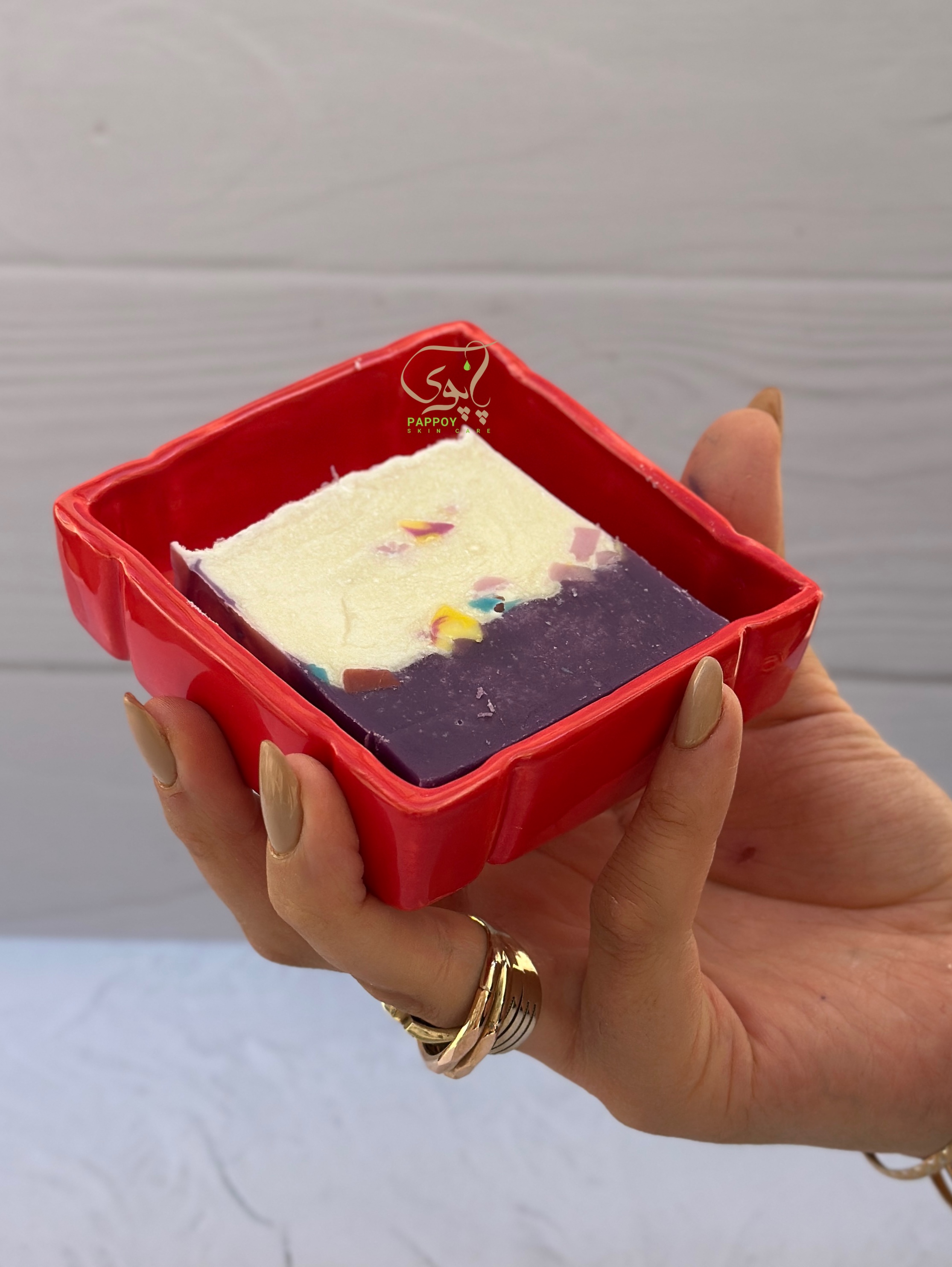 جا صابونی سرامیکی رنگ قرمز